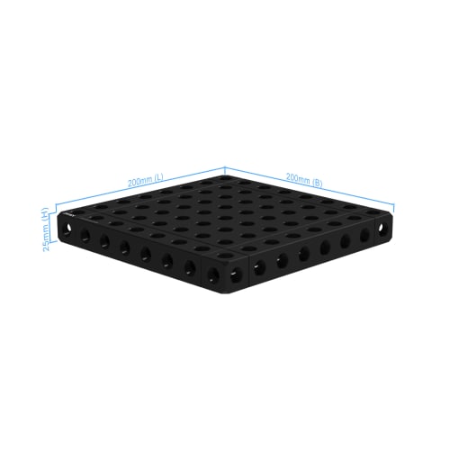 Piastra Base - 25x200x200mm, AF25 Immagine del prodotto Back View L