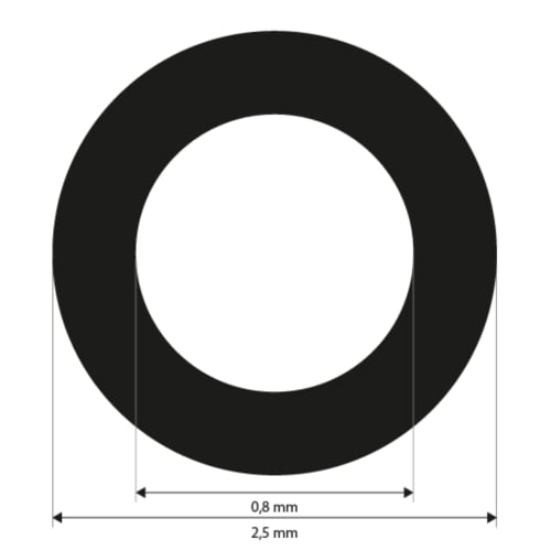 0,8 mm, non codificati,  punto bianco, adesivit&agrave; media, 3000 marker Immagine del prodotto