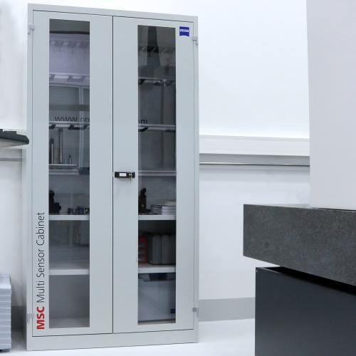 Armadio MSC, senza alloggiamenti, porte trasparenti Immagine del prodotto Back View L