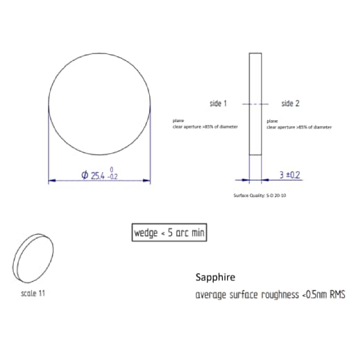 Set di rugosit&agrave; planare ZRF-1 Immagine del prodotto Side View L