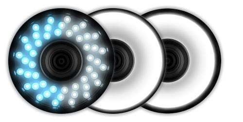 Ring Light diffusa, per O-DETECT Immagine del prodotto Back View L