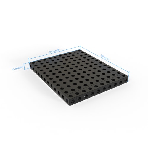 Piastra Base - 25x250x300mm, AF25 Immagine del prodotto Back View L