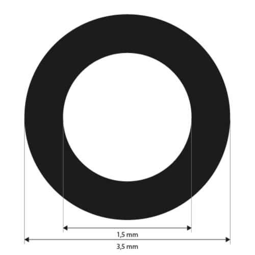 1,5 mm, non codificati,  punto bianco, adesivit&agrave; bassa, facilmente rimovibili, 3000 marker Immagine del prodotto