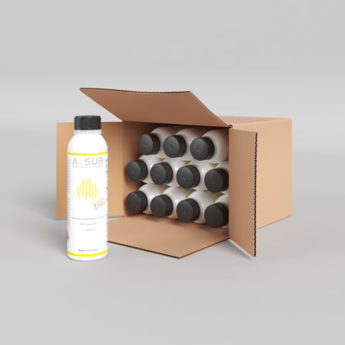 AESUB Yellow - 12 bombolette, Sublimazione in circa 6 ore, Per utilizzo con aerografo Immagine del prodotto