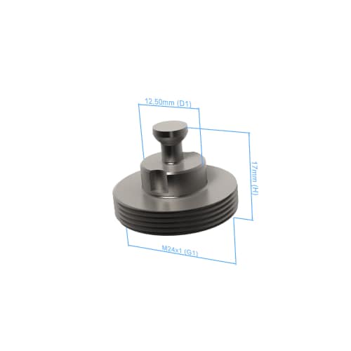 Bullone a disco con prigioniero - M24x1, AF25, 5 pezzi Immagine del prodotto Back View L