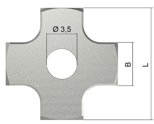 Cubo, M3 XXT, 4 vie 90°, sistema a chiusura Immagine del prodotto Back View L
