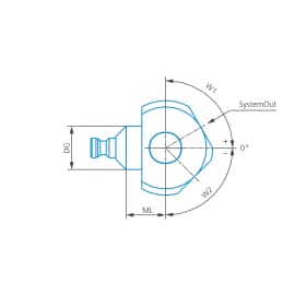 Term.doppio, W1 30°, W2 60°, DG11 Immagine del prodotto