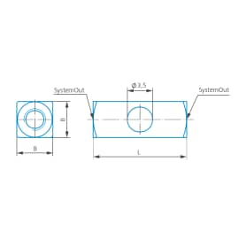 Cubo, M3 XXT, 2 vie 180°, sistema a chiusura Immagine del prodotto