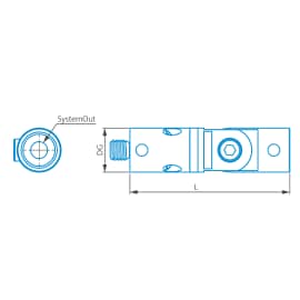 Giunto snodato e rotante, M5, DG11 Immagine del prodotto