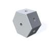 Cubo, M5, B20, 6 vie 60°, alluminio Immagine del prodotto