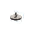 Bullone a disco per barra quadra - M32x1, AF25, 5 pezzi Immagine del prodotto Back View S
