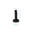 Supporto con superficie appoggio 180&deg;, attacco M24x1 Immagine del prodotto Back View S