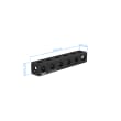 Barra quadra - 25x25x150mm, AF25, 2 pezzi Immagine del prodotto Back View S