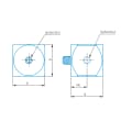Cubo, M5, B15, 4 vie 90&deg;+1 M5, perno Immagine del prodotto