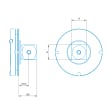 Piattello VAST, con cubo 20, set 2 pz. Immagine del prodotto Back View S