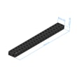 Piastra Base - 25x50x500mm, AF25 Immagine del prodotto Back View S