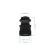 Martinetto a vite - regolabile 38-50mm, attacco 24x1 Immagine del prodotto Back View S