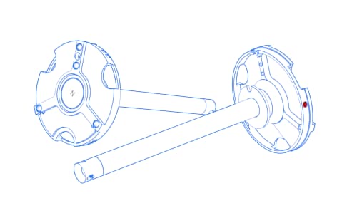 Piattelli VAST XXT, TL4, con prolunga diretta, con attacco conico ricevitore