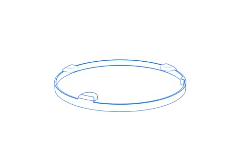 Set 5 pz protezioni collisione per piattelli VAST/VAST XT