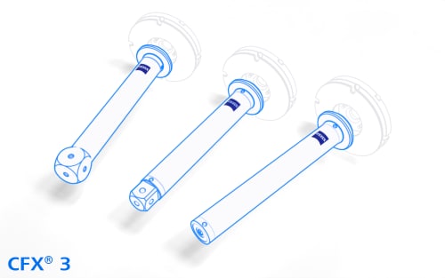 Prolunghe dirette piattelli VAST, CFX 3